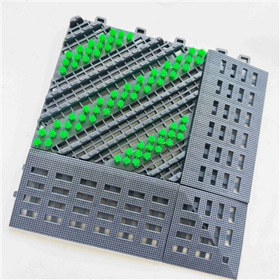 Twa-an-yon sèl tapi modilè, trip bwòs, 2. 0 cm segondè